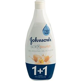 Αφρόλουτρο JOHNSON'S Soft & Nourish Almond 1+1ΔΩΡΟ (2x750ml)