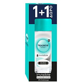 Aποσμητικό σώματος NOXZEMA Ιnvisible Ηer Roll-On 1+1 δώρο (2x50ml)