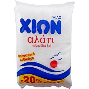 Αλάτι ψιλό ΧΙΩΝ μαγειρικό κρυσταλλικό -20% (1kg)