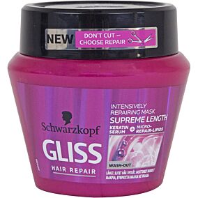 Μάσκα μαλλιών SCHWARZKOPF gliss supreme strength (300ml)