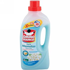 Απορρυπαντικό OMINO BIANCO αφρός Μασσαλίας nature fresh, υγρό (30μεζ.)