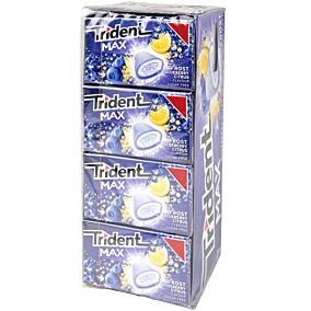 Τσίχλες TRIDENT Max μύρτιλο και κίτρο (20g)