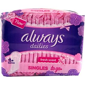 Σερβιετάκια ALWAYS normal fresh singles (20τεμ.)