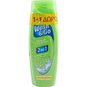 Σαμπουάν WASH & GO 2 σε 1 κατά της πιτυρίδας (400ml)