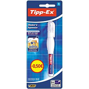 Διορθωτικό TIPP-EX Shake'n Squeeze υγρό σε στυλό -1€ (8ml)