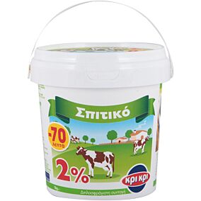 Γιαούρτι επιδόρπιο ΚΡΙ ΚΡΙ σπιτικό 2% (1kg)