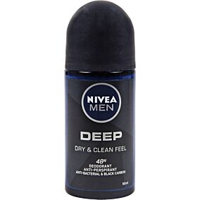 Αποσμητικό σώματος NIVEA MEN DEEP DRY & CLEAN FEEL roll on (50ml)