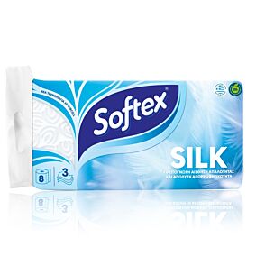 Χαρτί υγείας SOFTEX silk (8τεμ.)