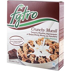 Δημητριακά FYTRO muesli crunchy με σοκολάτα (375g)