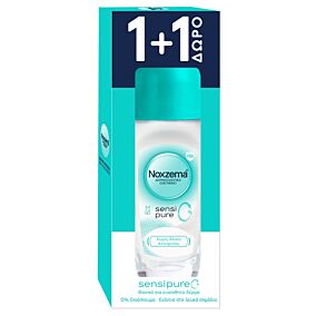 Αποσμητικό σώματος NOXZEMA SensiPure Roll-On 0% 1+1 δώρο (50ml)