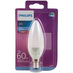 Λάμπα PHILIPS LED 60W E14 B38 ψυχρό φως