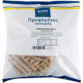 Μπιφτέκι ARION FOOD κοτόπουλο σχάρας, 110-120γραμμαρίων προψημένο κατεψυγμένο (9τεμ.)