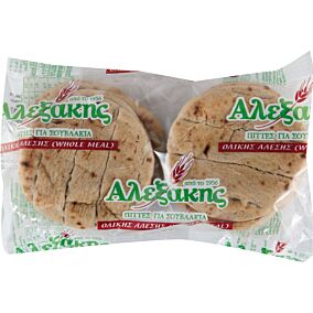 Πίτα ΑΛΕΞΑΚΗΣ ολικής άλεσης (10x35g)