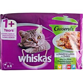 Τροφή WHISKAS γάτας σε ζελέ mixed (4x85g)