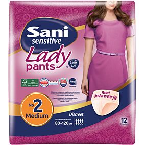 Πάνες SANI Lady discreet Νο.2 Medium για την ακράτεια (12τεμ.)