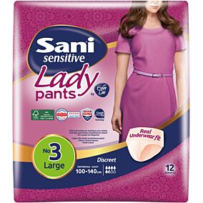 Πάνες SANI Lady discreet Νο.3 Large για την ακράτεια (12τεμ.)