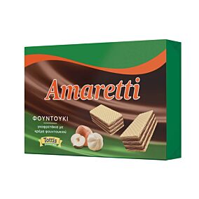 Γκοφρέτα AMARETTI με κρέμα φουντουκιού (68g)