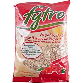 Δημητριακά FYTRO νιφάδες βρώμης με super fruits (500g)