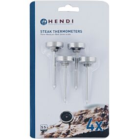 Σετ θερμόμετρα HENDI mini για κρεατικά 3x12cm (4τεμ.)