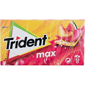 Τσίχλες TRIDENT Max ροδάκινο και καρπούζι -1€ (27g)