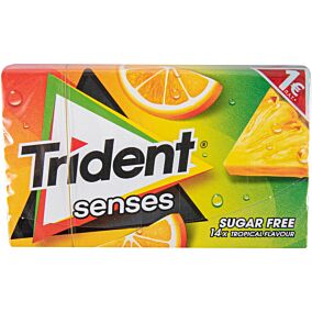 Τσίχλες TRIDENT senses τροπικά φρούτα (27g)