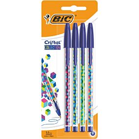 Στυλό BIC Cristal collection μπλε (4τεμ.)