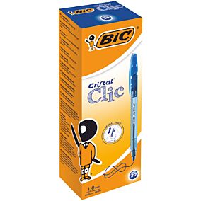 Στυλό διαρκείας BIC cristal μπλε (20τεμ.)