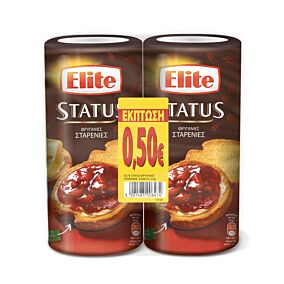 Φρυγανιές ELITE Status σίτου -0.50€ (2x125g)