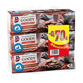 Μπισκότα ΑΛΛΑΤΙΝΗ Goody με κανέλα -0,70€ (3x185g)