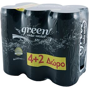 Αναψυκτικό GREEN σόδα 4+2 ΔΩΡΟ (6x3300ml)