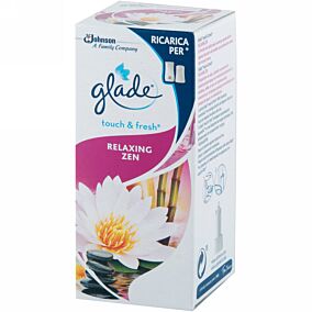 Αρωματικό χώρου GLADE touch & fresh relax zen, ανταλλακτικό (1τεμ.)