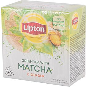 Τσάι LIPTON green matcha με ginger (20x30g)