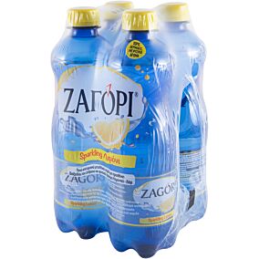  Νερό ΖΑΓΟΡΙ ανθρακούχο με λεμόνι (4x500ml)