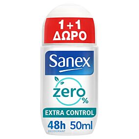 Αποσμητικό σώματος SANEX deo extra control roll on 1+1 ΔΩΡΟ (2x50ml)