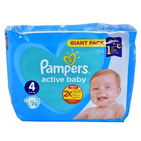 Πάνες PAMPERS Active Baby Giant No.4 (76τεμ.)