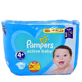 Πάνες PAMPERS Active Baby Giant No.4 (70τεμ.)