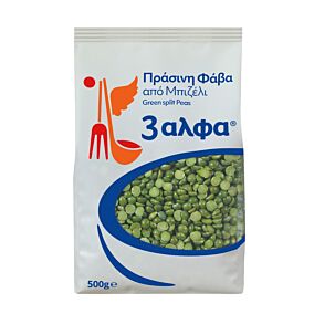 Φάβα 3 ΑΛΦΑ πράσινη απο μπιζέλι (500g)