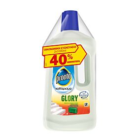 Καθαριστικό PRONTO για το πάτωμα glory -40% ΦΘΗΝΟΤΕΡΑ (2x1lt)