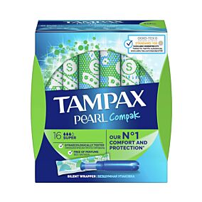 Ταμπόν TAMPAX Compak pearl super (16τεμ.)