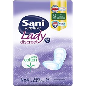 Σερβιέτες SANI Lady Sensitive extra No.4 (16τεμ.)