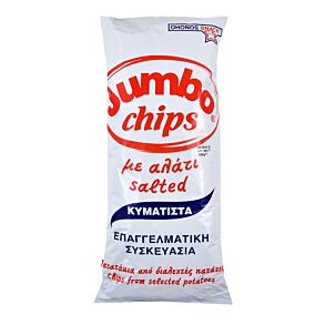 Πατατάκια JUMBO Chips κυματιστά με αλάτι (280g)