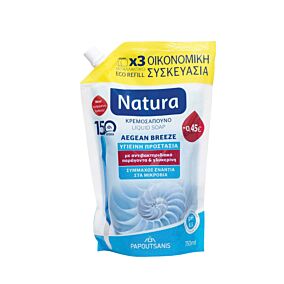 Κρεμοσάπουνο NATURA Refreshing προστασία -0,45€ (750ml)