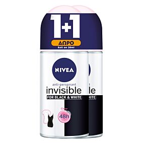 Αποσμητικό σώματος NIVEA B&W silk roll on (50ml)