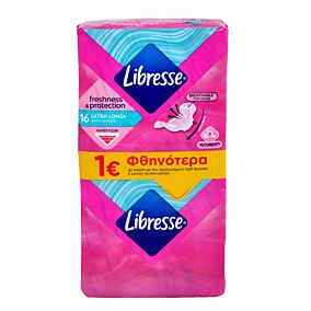 LIBRESSE Ultra Long Duo Pack σερβιέτες -1€ 16τεμ