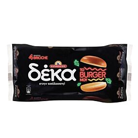 Ψωμάκια Brioche ΔΕΚΑ για σάντουιτς (4x380g)