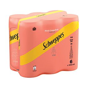 Σόδα SCHWEPPES Pink Grapefruit (6x330ml)