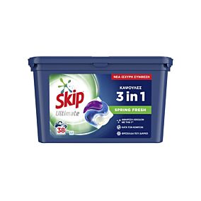 SKIP Trio Caps Super Fresh απορρυπαντικό 38μεζ