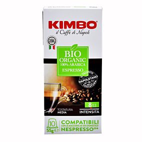 Καφές KIMBO Espresso βιολογικός σε κάψουλες (10x55g)