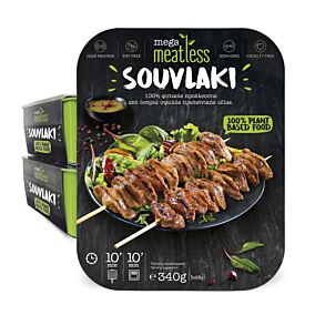 Σουβλάκι MEGA MEATLESS φυτικό ελληνικό κατεψυγμένο (340g)