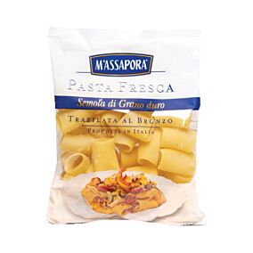 Ζυμαρικά MASSAPORA φρέσκα paccheri (450g)